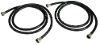 8 Foot Black Rubber Washer Hose Kit