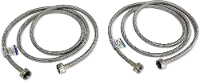6 Foot Stainless Steel Washer Hose Kit