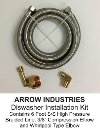 30-289WP-DS-INSTKIT Dishwasher Install Kit with 6 foot braided line, 3/8 compression Elbow-2
