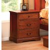 Clearance Cherry Classic Traditional 2-Drawer Nightstand - Amish