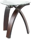 Modern Glass End Table - Allure