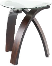 Modern Glass End Table - Allure