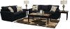 Wood & Marble 3 Piece Coffee Table Set-2