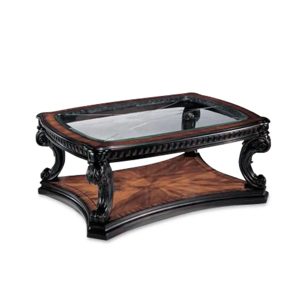 Contemporary Glass Top Coffee Table-1