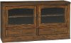 63 Inch Distressed Chocolate Brown TV Stand - Santa Fe