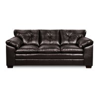 90 Black Upholstered Sofa