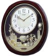 Burl Brown Joyful Land Musical Wall Clock
