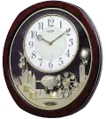 Burl Brown Joyful Land Musical Wall Clock