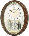 Brown and Gold Snowflake Legend Musical Wall Clock