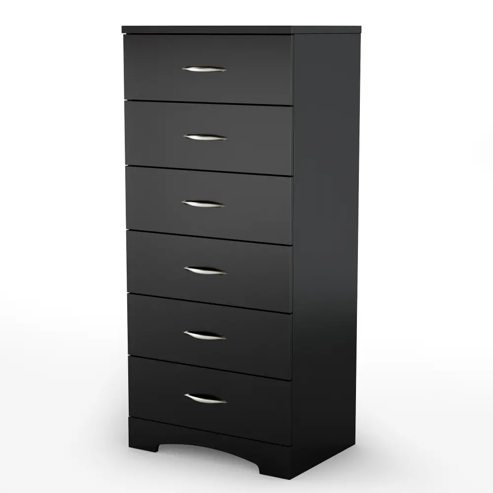 3107066 Black 6-Drawer Chest of Drawers - Step One-1