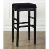 Ebony/Black Bar Stool (30 Inch) - Sonata