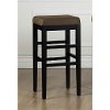 Ebony/Brown Counter Height Stool (26 Inch) - Sonata