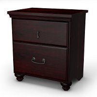 3516060 Dark Mahogany 2-Drawer Night Stand - Noble