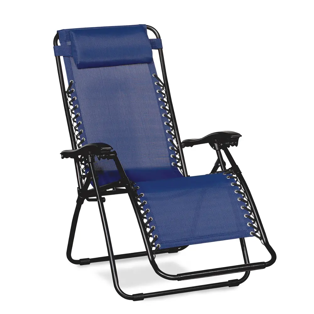 80009000022,BLUE Caravan Canopies Blue Zero Gravity Chair-1