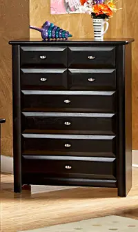 Laguna Contemporary Black Chest of Drawers