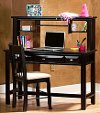 Laguna Black Contemporary Desk & Hutch