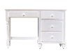 1528-779W White 4-Drawer Desk - Lauren -2