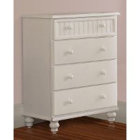 1354-784 White 4-Drawer Chest - Westfield