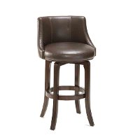 Cherry and Brown Swivel Bar Stool - Napa Valley