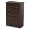 3119035 Chocolate Five-Drawer Chest -Vito