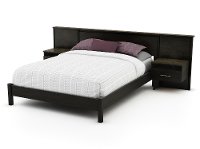 3577203 Black Queen Platform Bed - Step One-2
