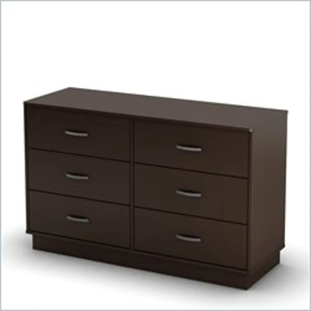 3359027 Chocolate 6-Drawer Dresser - Logik-1