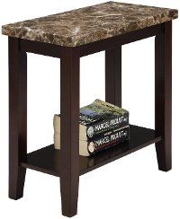 Faux Marble Accent Table - Ferrara