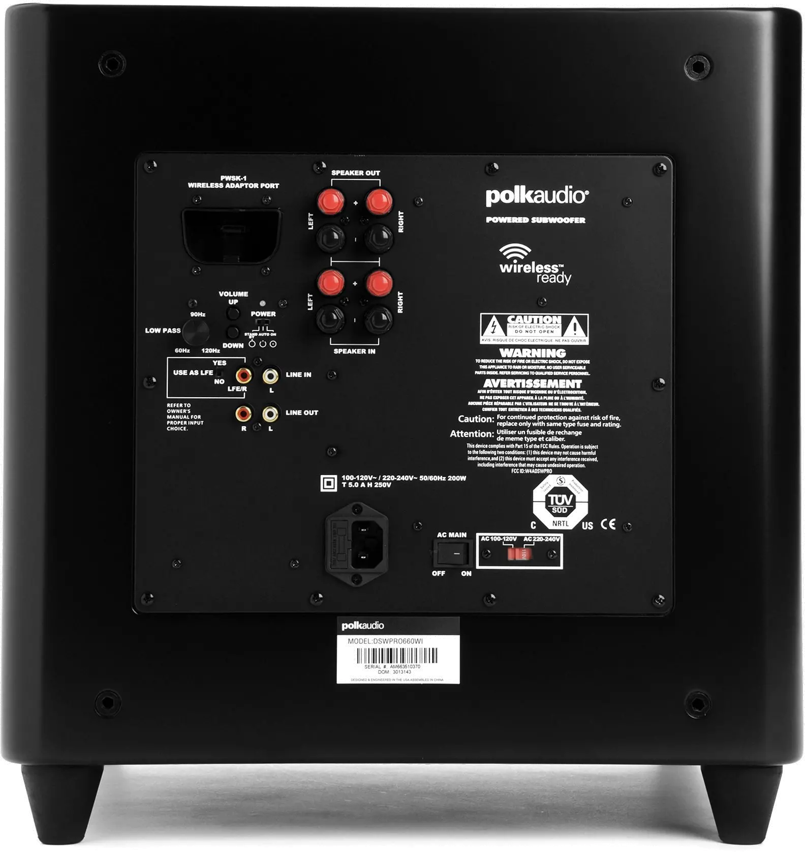 DSWPRO660 Polk 12 Inch Powered Subwoofer-3