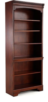 Cherry Brown Open Bookcase - Richmond Collection