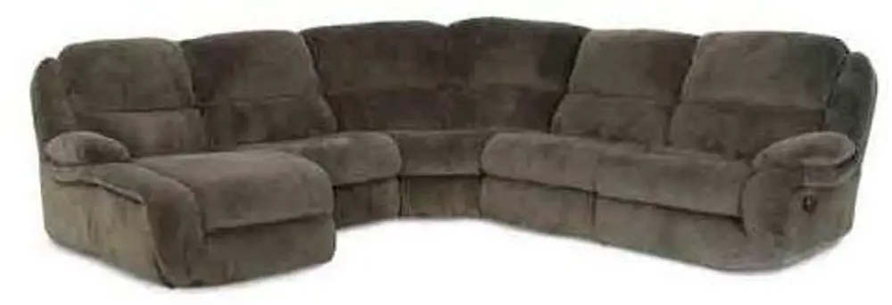 Bracken Forest Gray Upholstered 5 Piece Sectional-1