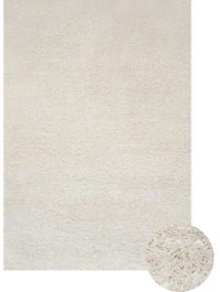 5 x 8 Medium Ivory Area Rug - Comfort Shag