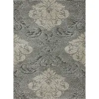EN-03/5X8/ENCHANT 5 x 8 Medium Smoke Gray and Beige Area Rug - Enchant