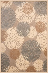 8 x 11 Large Beige Area Rug - Napa