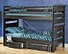 Black Contemporary Twin-over-Twin Bunk Bed - Laguna