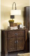 Clearance Rustic Dark Pine Nightstand - Trestlewood