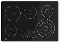 LCE3010SB LG 30 Inch Smoothtop Electric Cooktop - Black