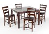 Clearance Raisin 5 Piece Counter Height Dining Set - Kona