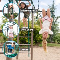 90143 Lifetime Products Monkey Bar Swing Set-2