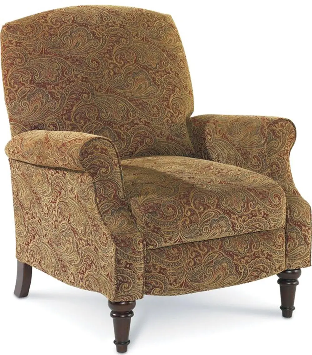 32 Inch Tobacco Upholstered High-Leg Recliner-1