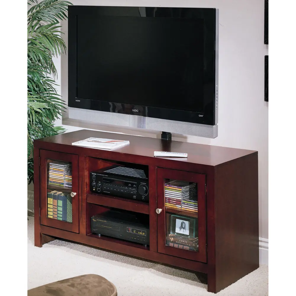 52 Inch Cherry Brown TV Stand - Del Mar-1