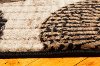 5 x 7 Medium White, Brown and Blue Rug - Mystique