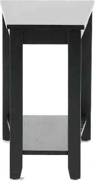 Black Narrow End Table