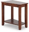 Espresso Wedge Chair Side Table