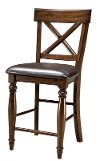 Raisin Brown 24 Inch Counter Height Stool - Kingston