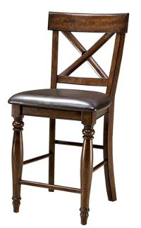 Raisin Brown 24 Inch Counter Height Stool - Kingston