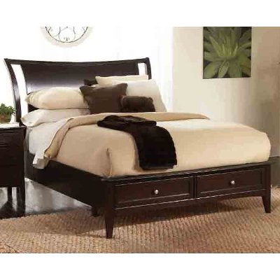 Java Brown King Storage Bed - Kensington