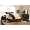 Java Brown Contemporary 6 Piece King Bedroom Set - Kensington