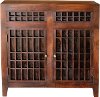 Brown Handmade 2-Door Cabinet