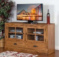 63 Inch Oak TV Stand - Sedona