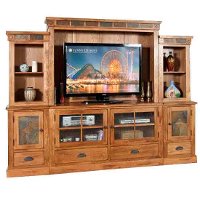 6 Piece Oak Entertainment Center - Sedona